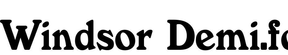 Windsor Demi.fog Thin Font Download Free