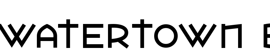 Watertown Bold Font Download Free