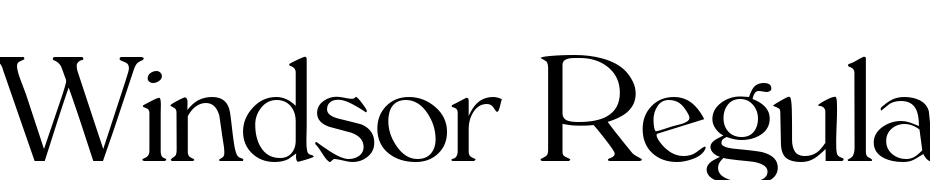 Windsor Regular Font Download Free