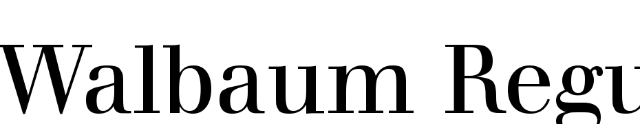 Walbaum Regular Font Download Free