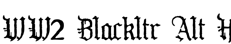 WW2 Blackltr Alt HPLHS Font Download Free