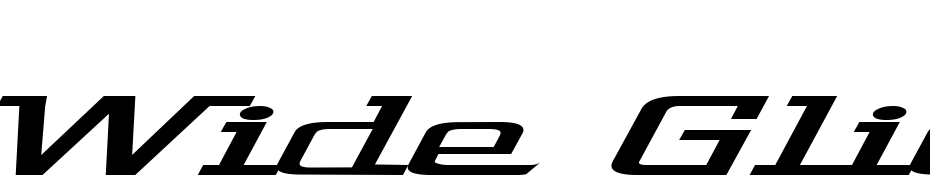 Wide Glide Font Download Free