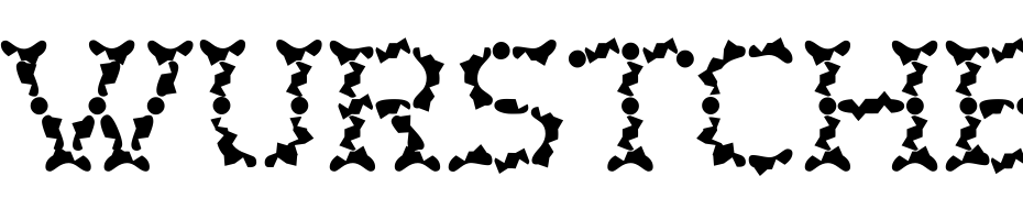 Wurstchen Splatted Font Download Free