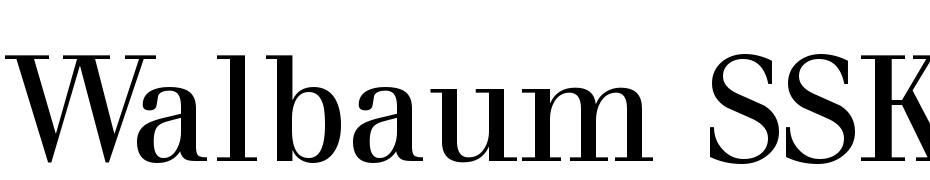 Walbaum SSK Font Download Free