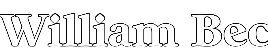 William Becker Outline Extra Bold Fuente Descargar Gratis