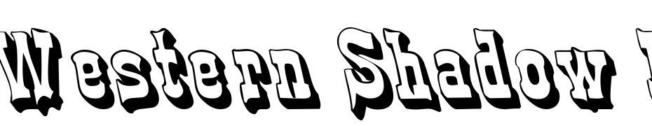 Western Shadow Lefty Font Download Free