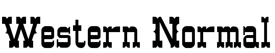 Western Normal Font Download Free