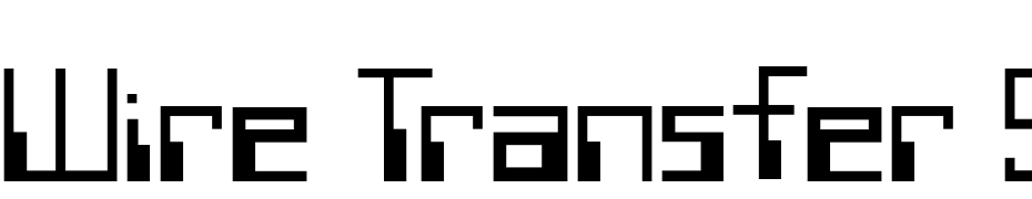 Wire Transfer SSK Font Download Free