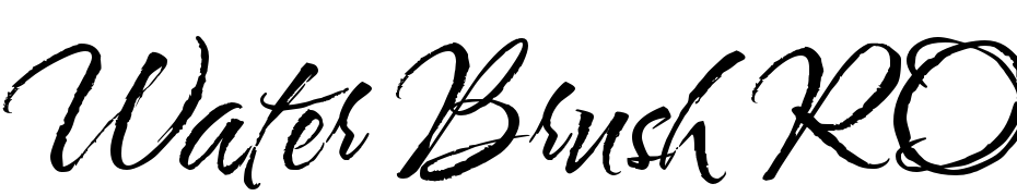 Water Brush ROB Font Download Free
