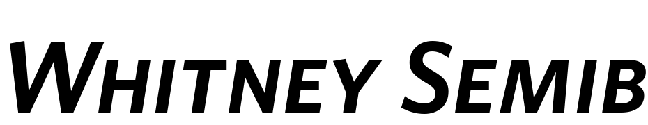 Whitney Semibold Italic SC cкачати шрифт безкоштовно