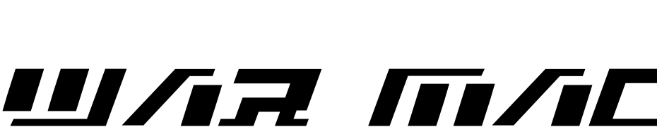 War Machine Font Download Free