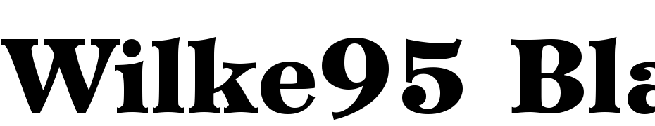 Wilke95 Black Font Download Free