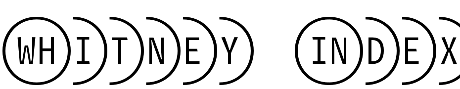 Whitney Index White Round Lt2 Font Download Free