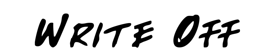 Write Off Font Download Free