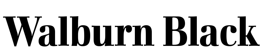 Walburn Black Yazı tipi ücretsiz indir