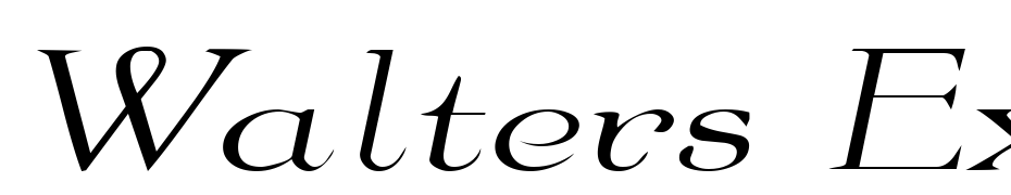 Walters Extended Italic Font Download Free