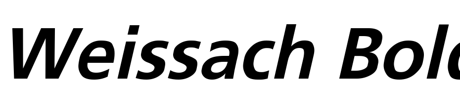 Weissach Bold Oblique Font Download Free