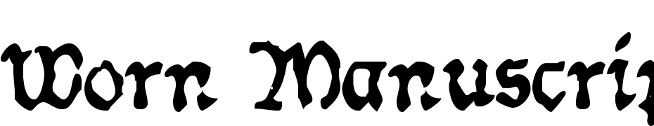 Worn Manuscript Rough Font Download Free