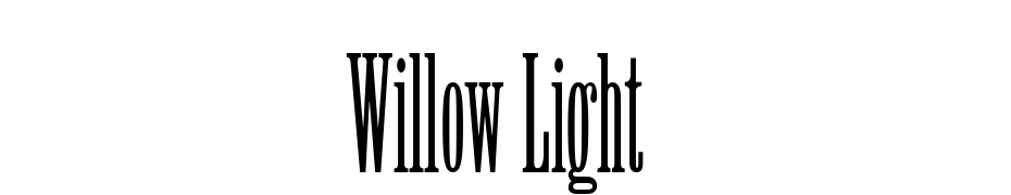 Willow Light Font Download Free