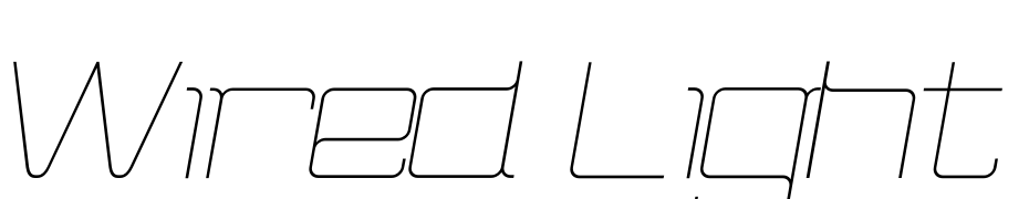 Wired Light Italic Font Download Free