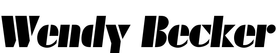 Wendy Becker Italic Scarica Caratteri Gratis