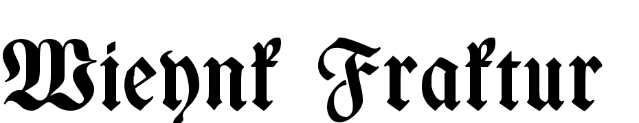 Wieynk Fraktur Bold Font Download Free