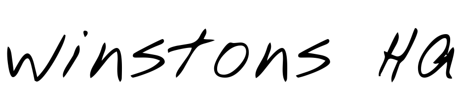 Winstons Hand Regular Font Download Free