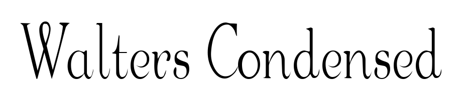 Walters Condensed Font Download Free