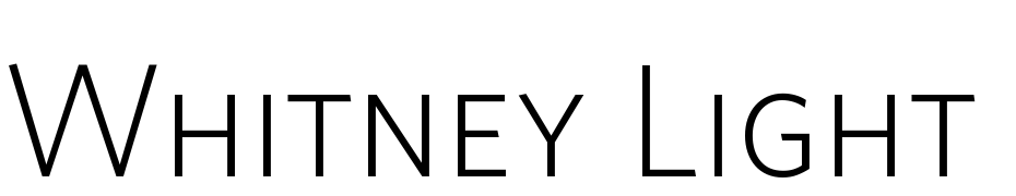 Whitney Light SC Font Download Free