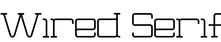 Wired Serif Font Download Free