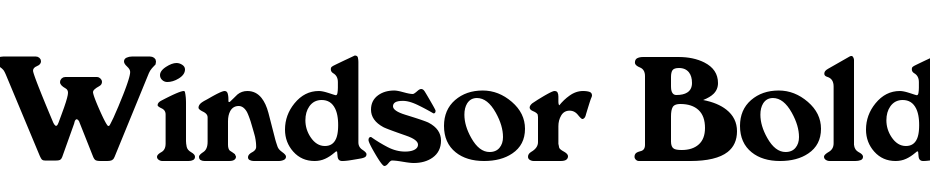 Windsor Bold Font Download Free
