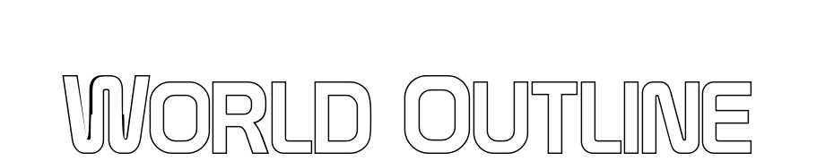 World Outline Font Download Free