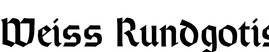 Weiss Rundgotisch Font Download Free