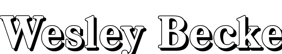 Wesley Becker Shadow Extra Bold Regular Font Download Free