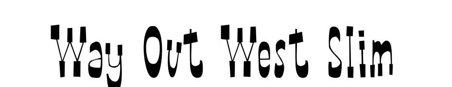 Way Out West Slim Font Download Free