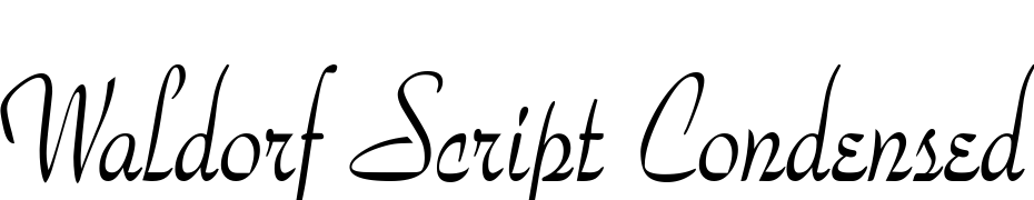 Waldorf Script Condensed Font Download Free