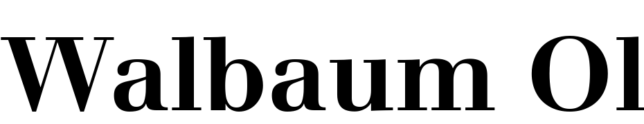 Walbaum Old Style SSi Bold Oldstyle Figures Font Download Free