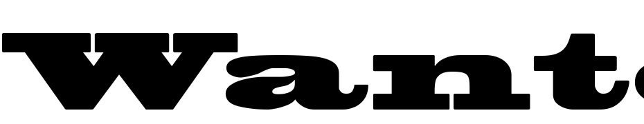 Wanted Poster SSi Black Font Download Free