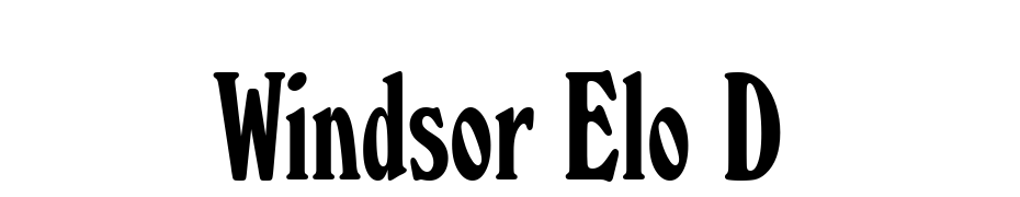 Windsor Elo D Font Download Free
