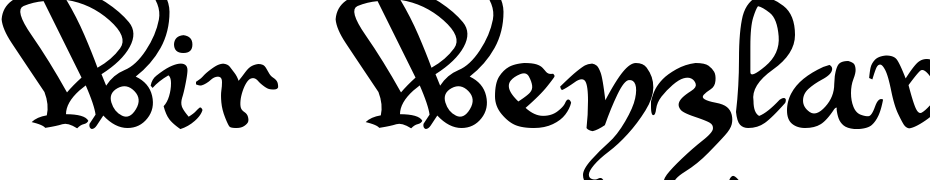 Wir Wenzlaw Rough Font Download Free