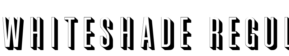 Whiteshade Regular Font Download Free