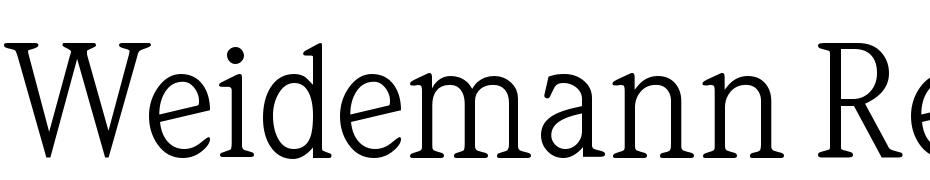 Weidemann Regular Font Download Free