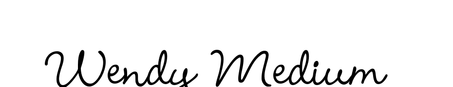 Wendy Medium Font Free Mac