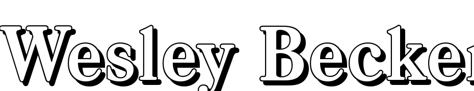 Wesley Becker Shadow Bold Font Download Free