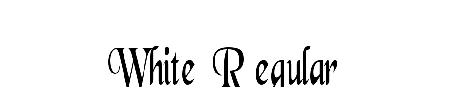 White Regular Font Download Free