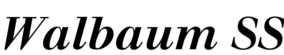 Walbaum SSi Bold Italic Font Download Free