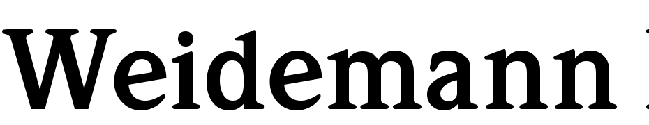 Weidemann Bold Font Download Free