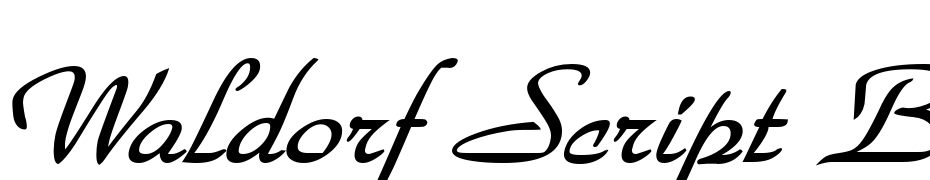 Waldorf Script Bold Italic Fuente Descargar Gratis