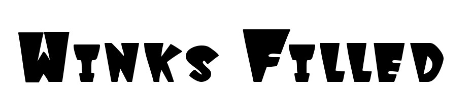 Winks Filled Font Download Free