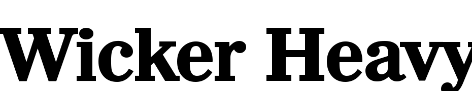 Wicker Heavy SF Bold Font Download Free